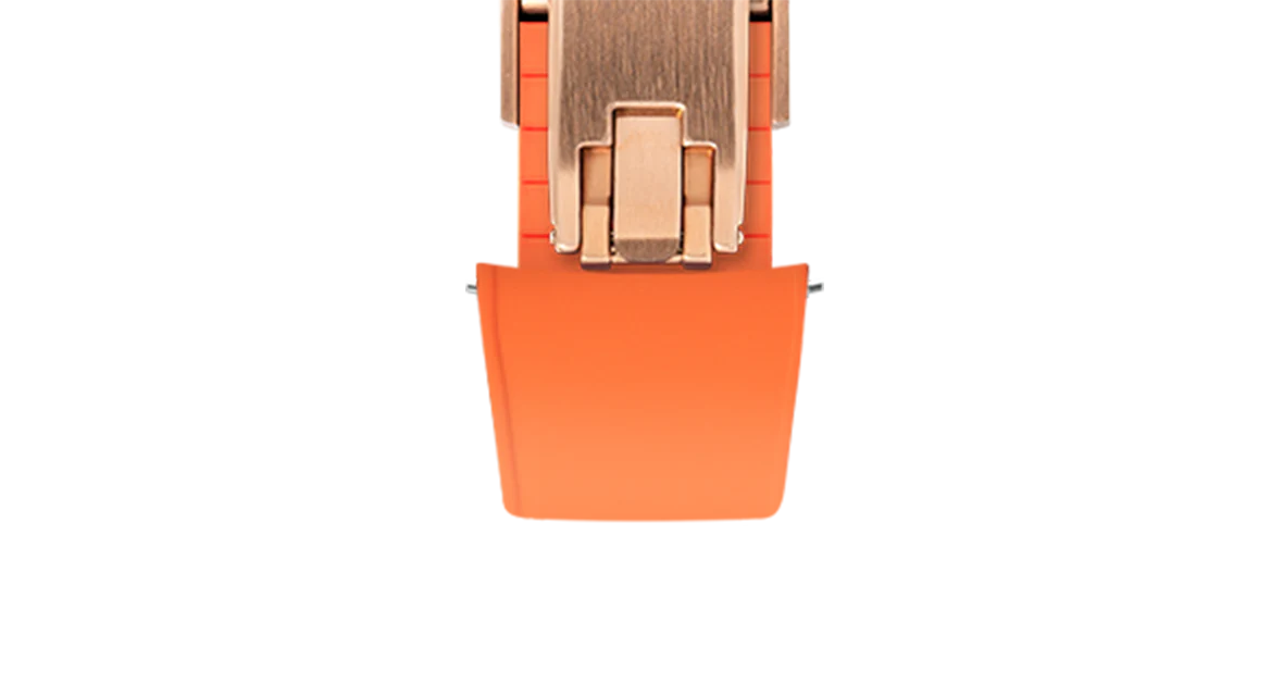Orange Curved CTS Rubber Strap - Image 14