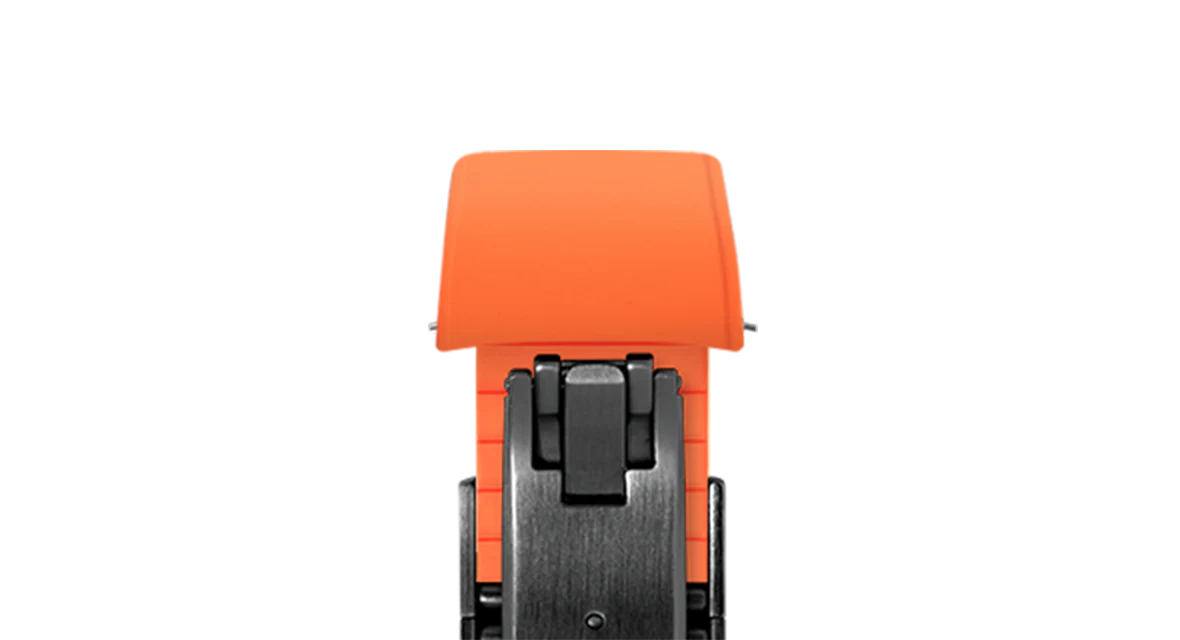 Orange Curved CTS Rubber Strap - Image 17