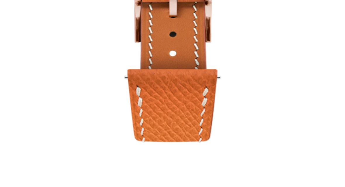 Orange Epsom Slim Strap - Image 10