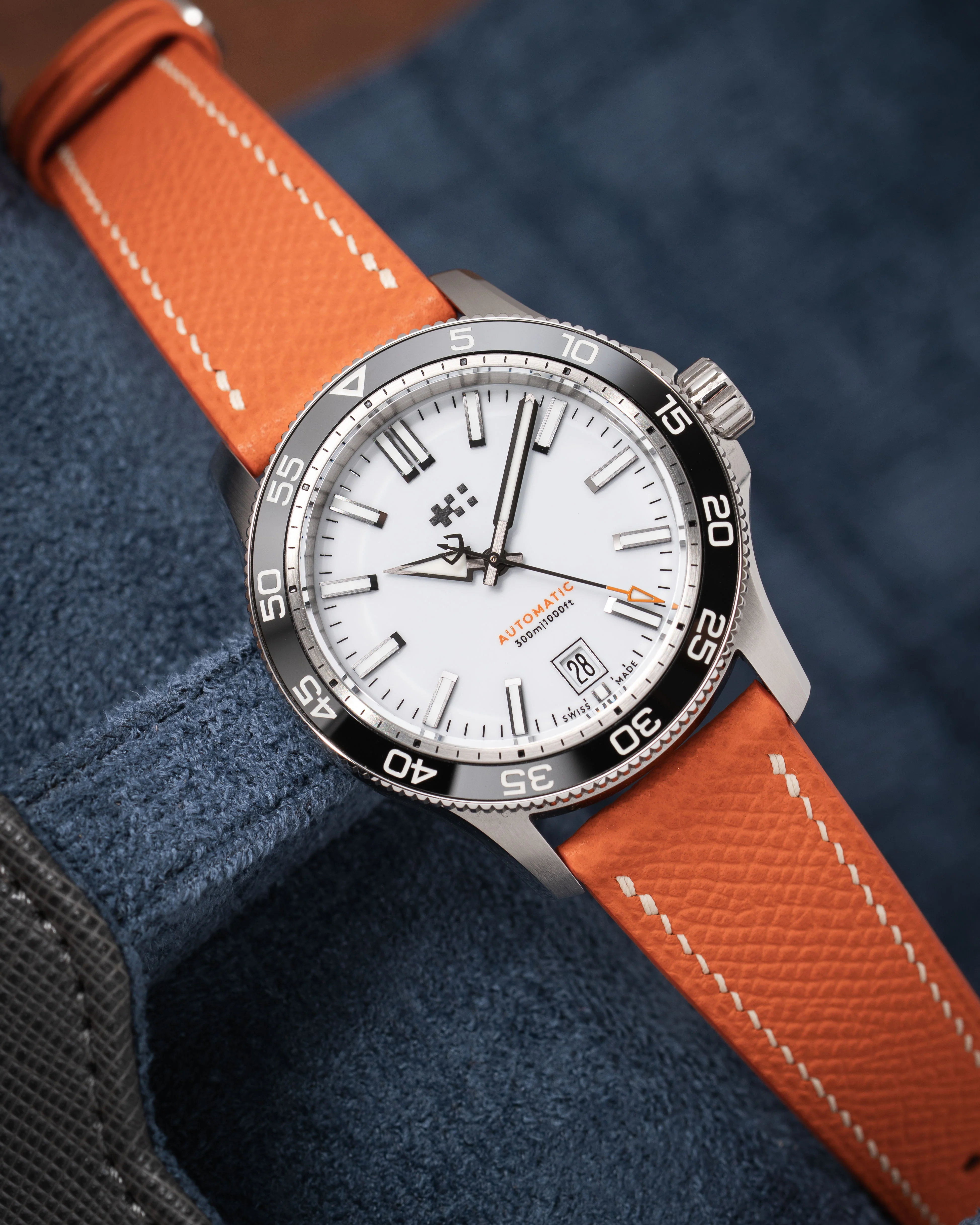 Orange Epsom Slim Strap - Image 3