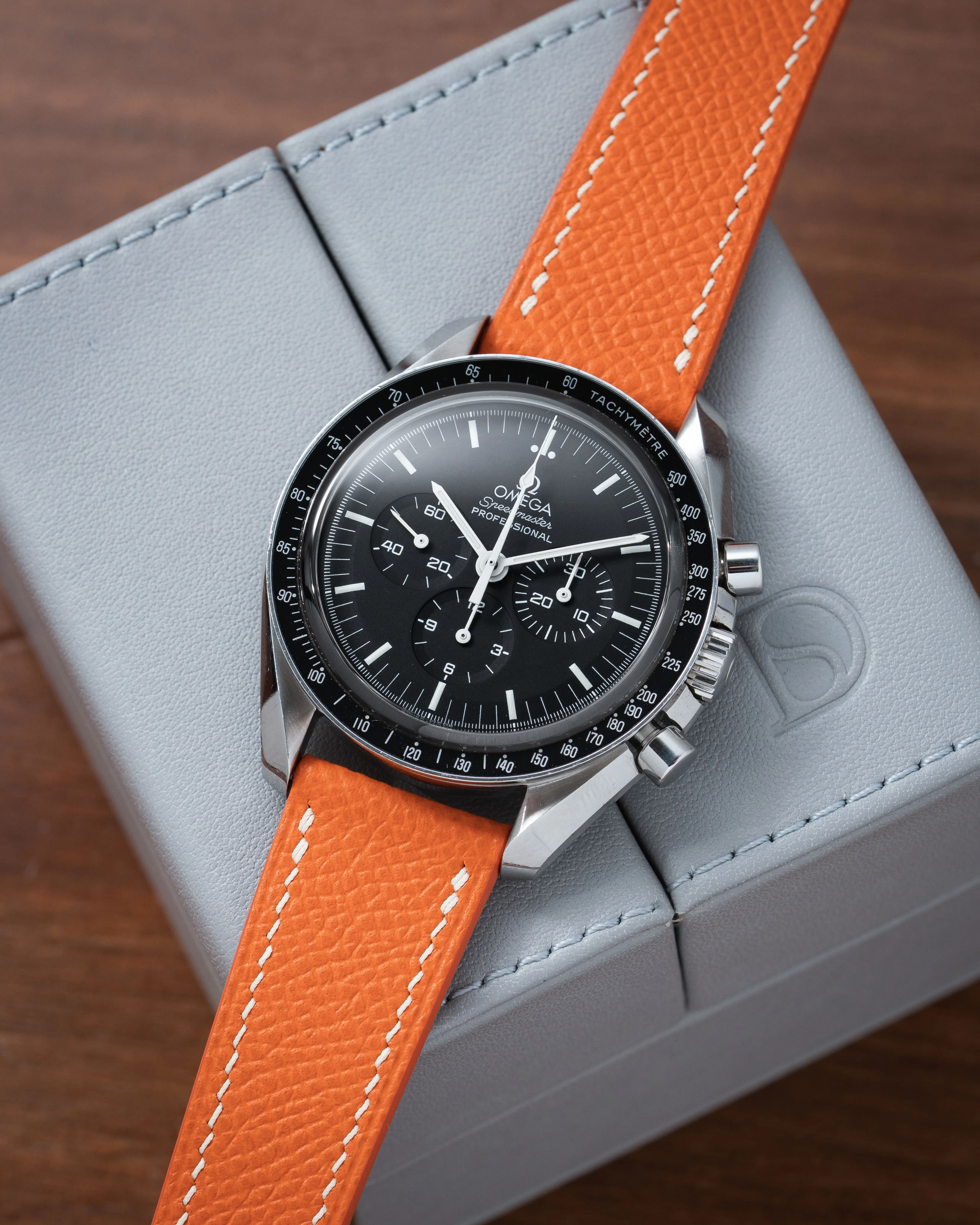 Orange Epsom Slim Strap - Image 5
