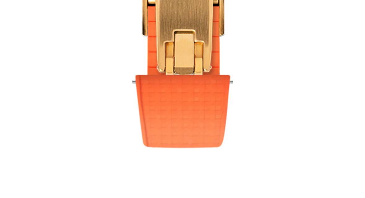 Orange Mosaic CTS Rubber Strap - Image 12