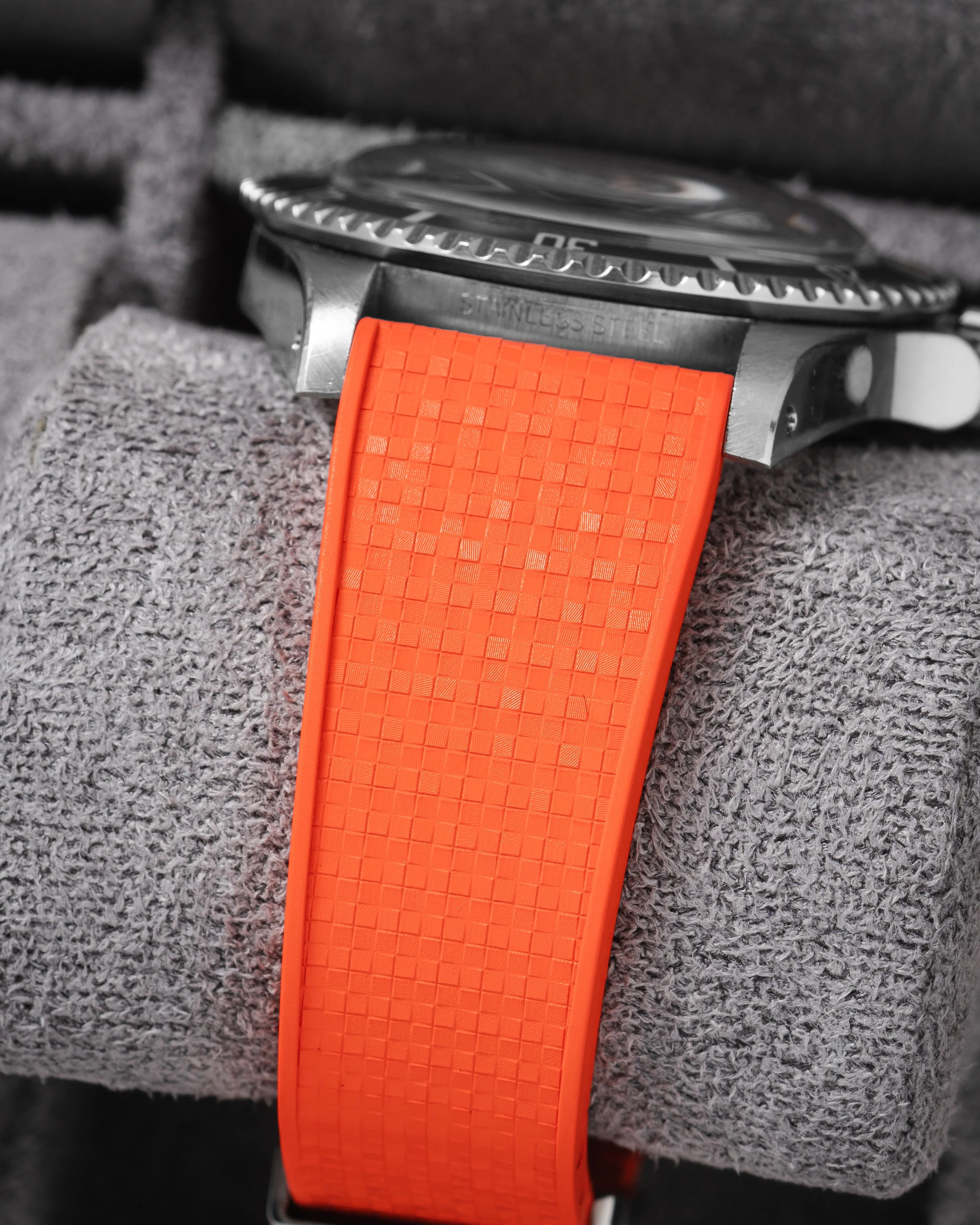 Orange Mosaic CTS Rubber Strap - Image 4