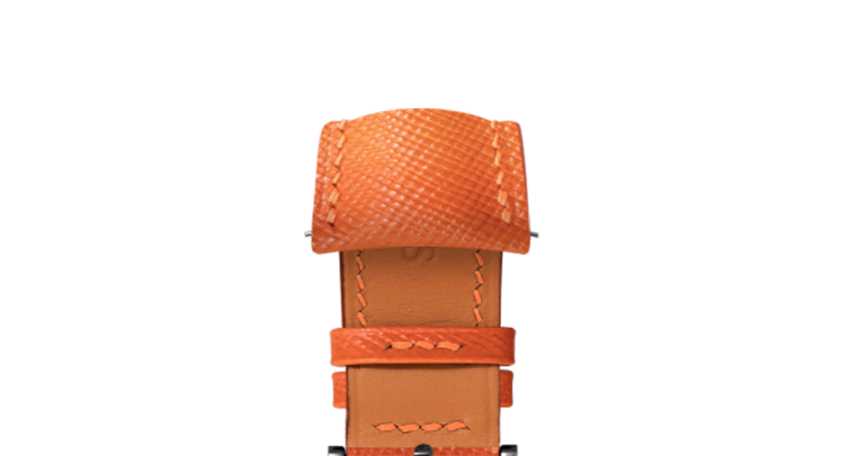 Orange Saffiano Signature (Curved) Strap - Image 10