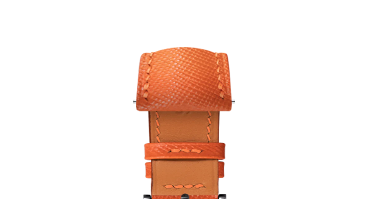 Overstock: Orange Saffiano Signature Strap - Image 10