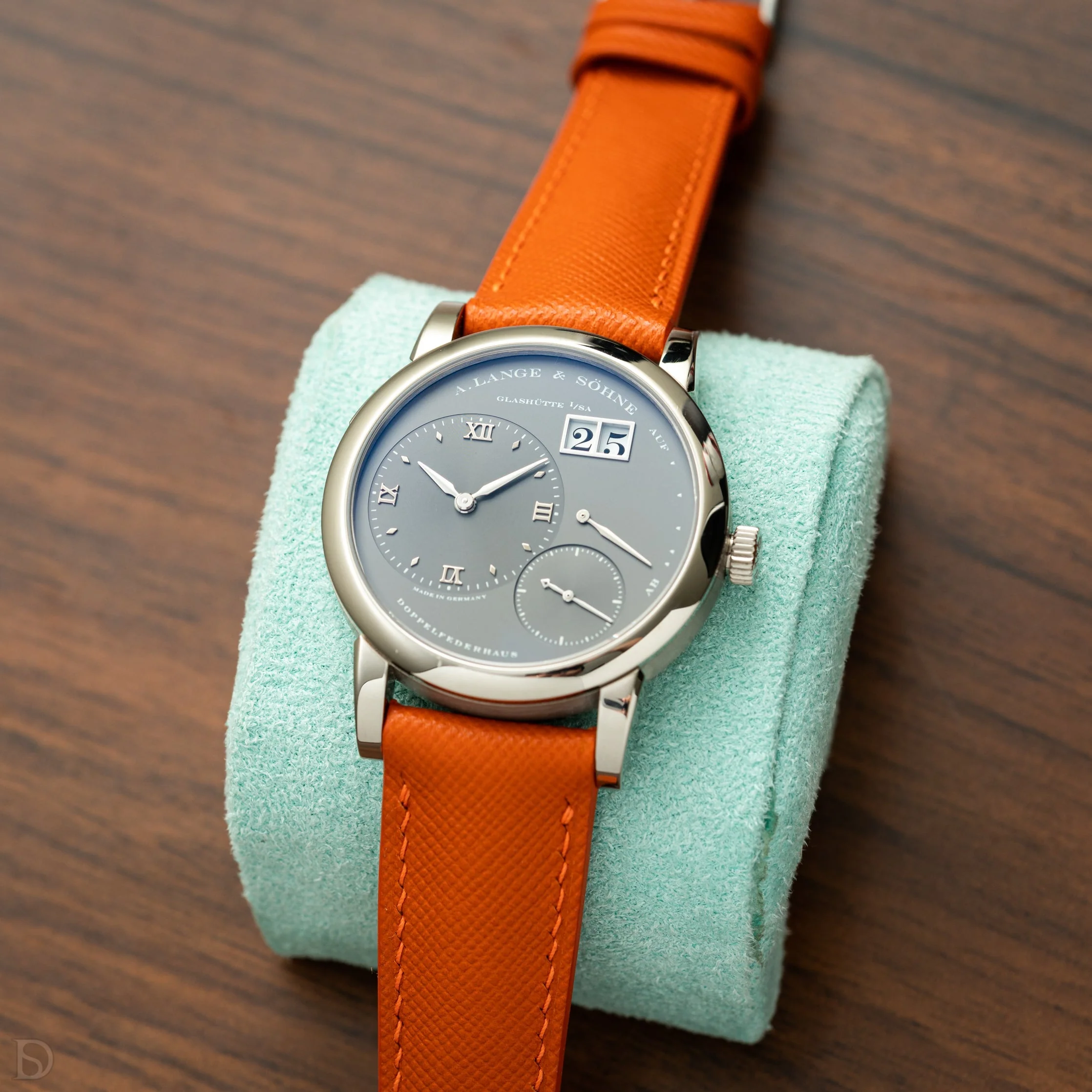 Overstock: Orange Saffiano Signature Strap - Image 3