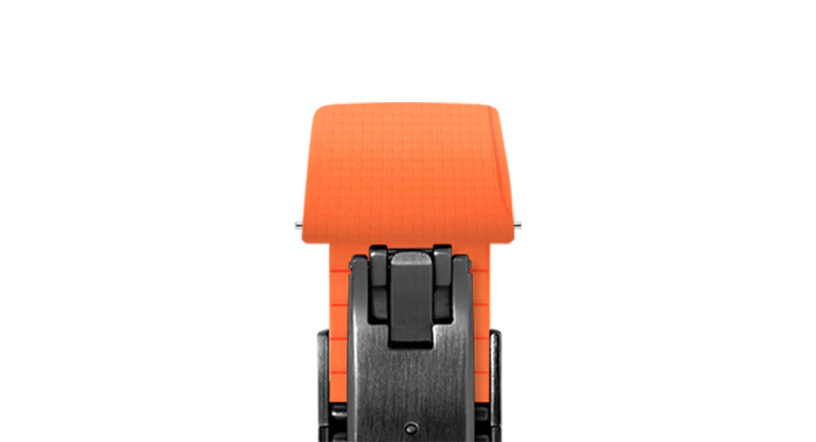 Orange Sailcloth CTS Rubber Strap for Cartier Santos de Cartier - Image 12