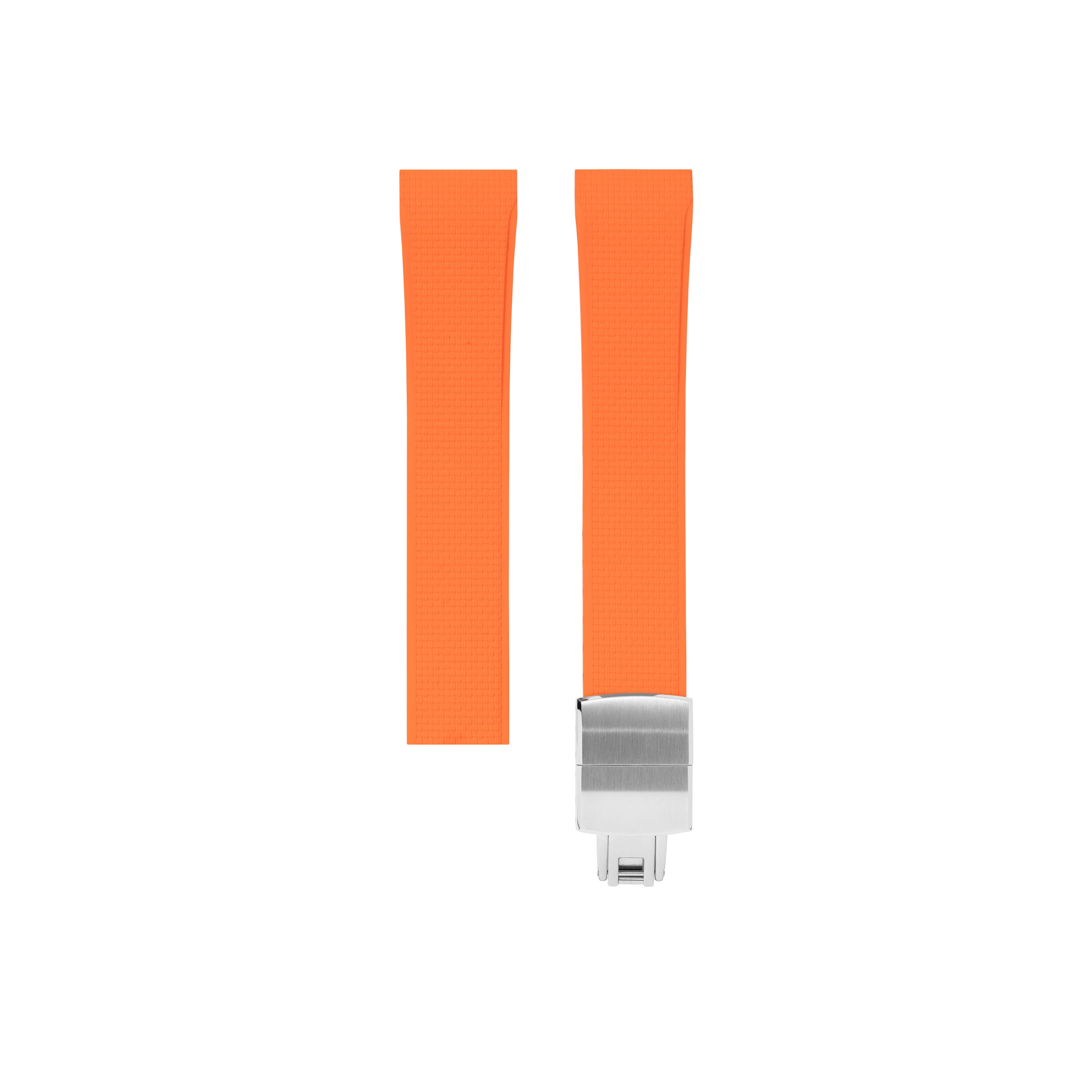 Orange Sailcloth CTS Rubber Strap for Cartier Santos de Cartier - Image 5