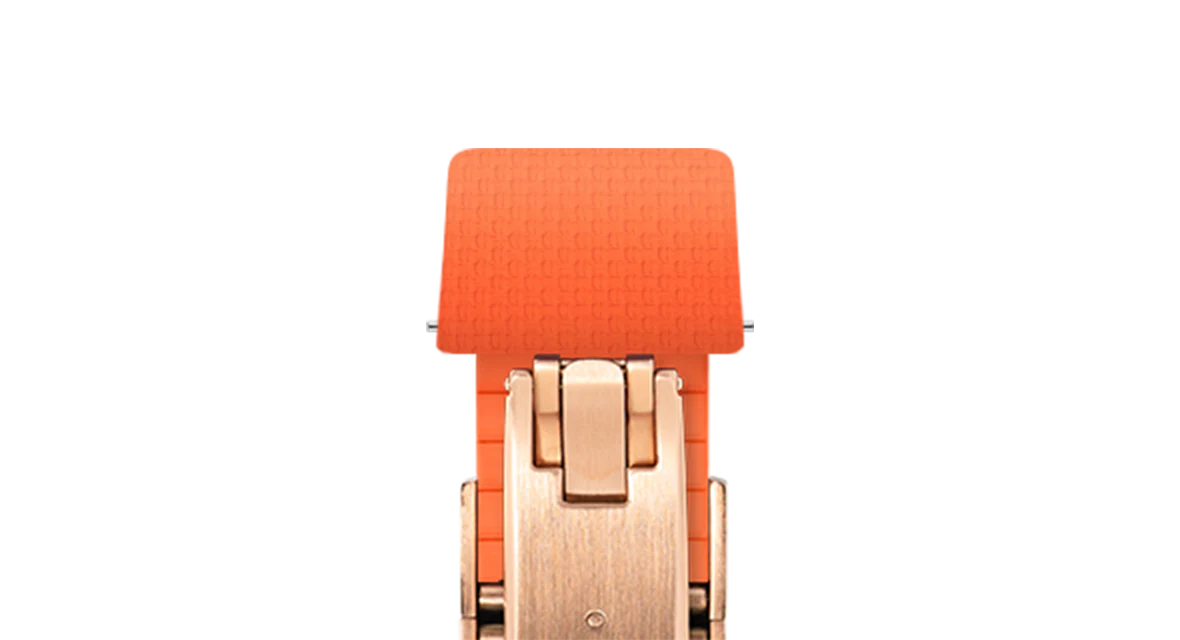 Orange Sailcloth CTS Rubber Strap for F.P. Journe Élégante - Image 9