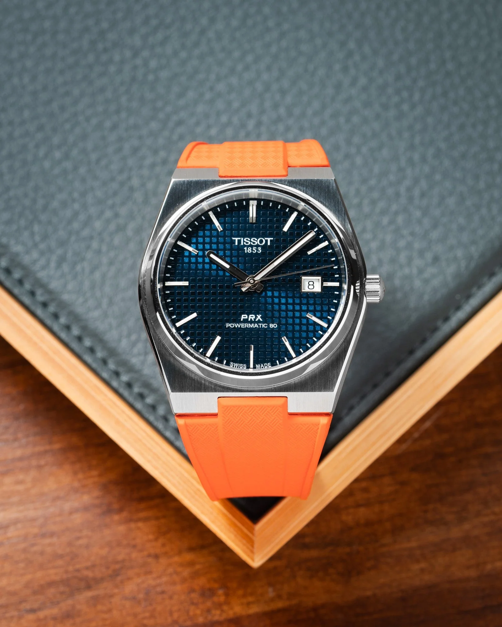 Orange CTS Rubber Strap for Tissot PRX - Image 4