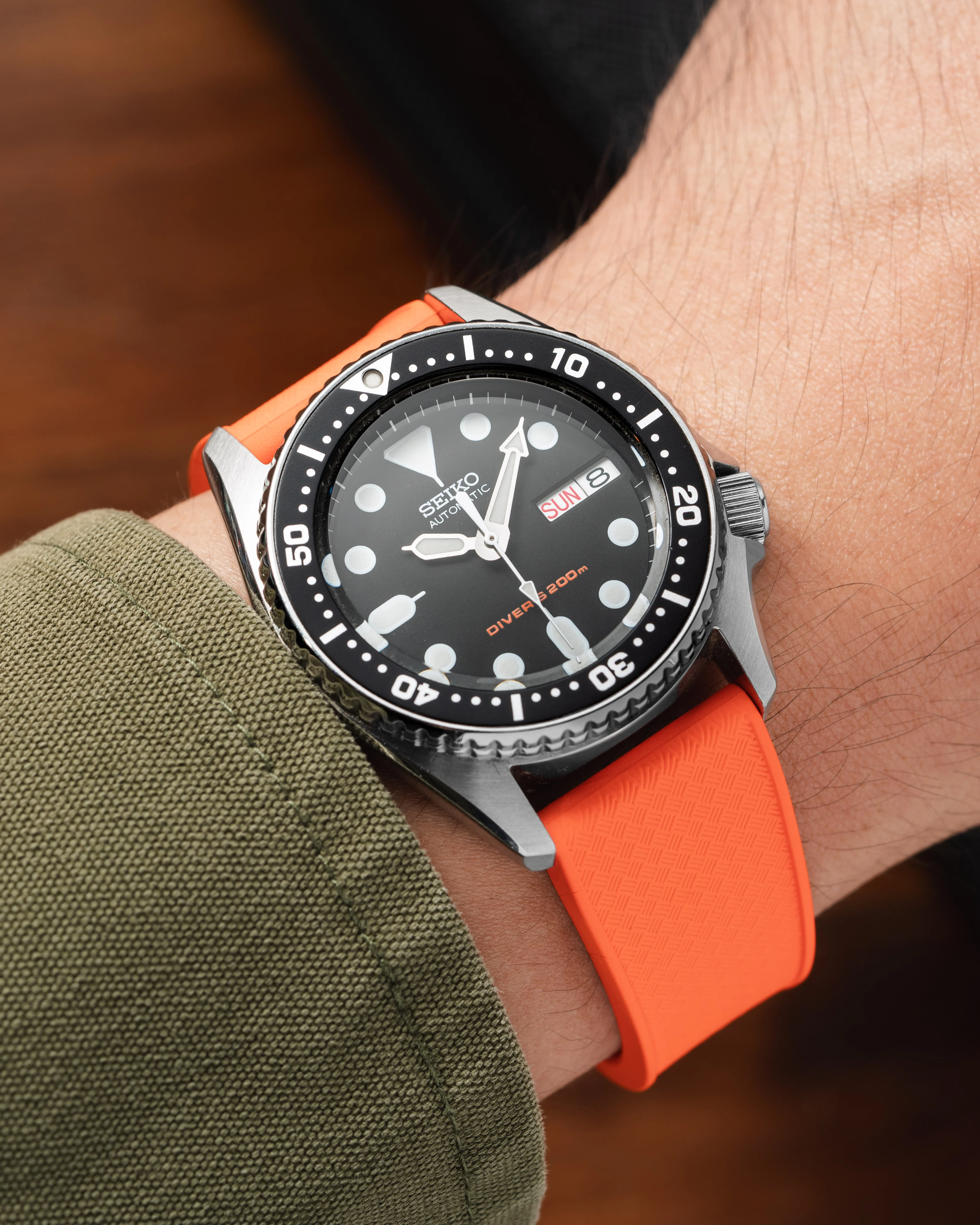 Orange Tropical CTS Rubber Strap - Image 3