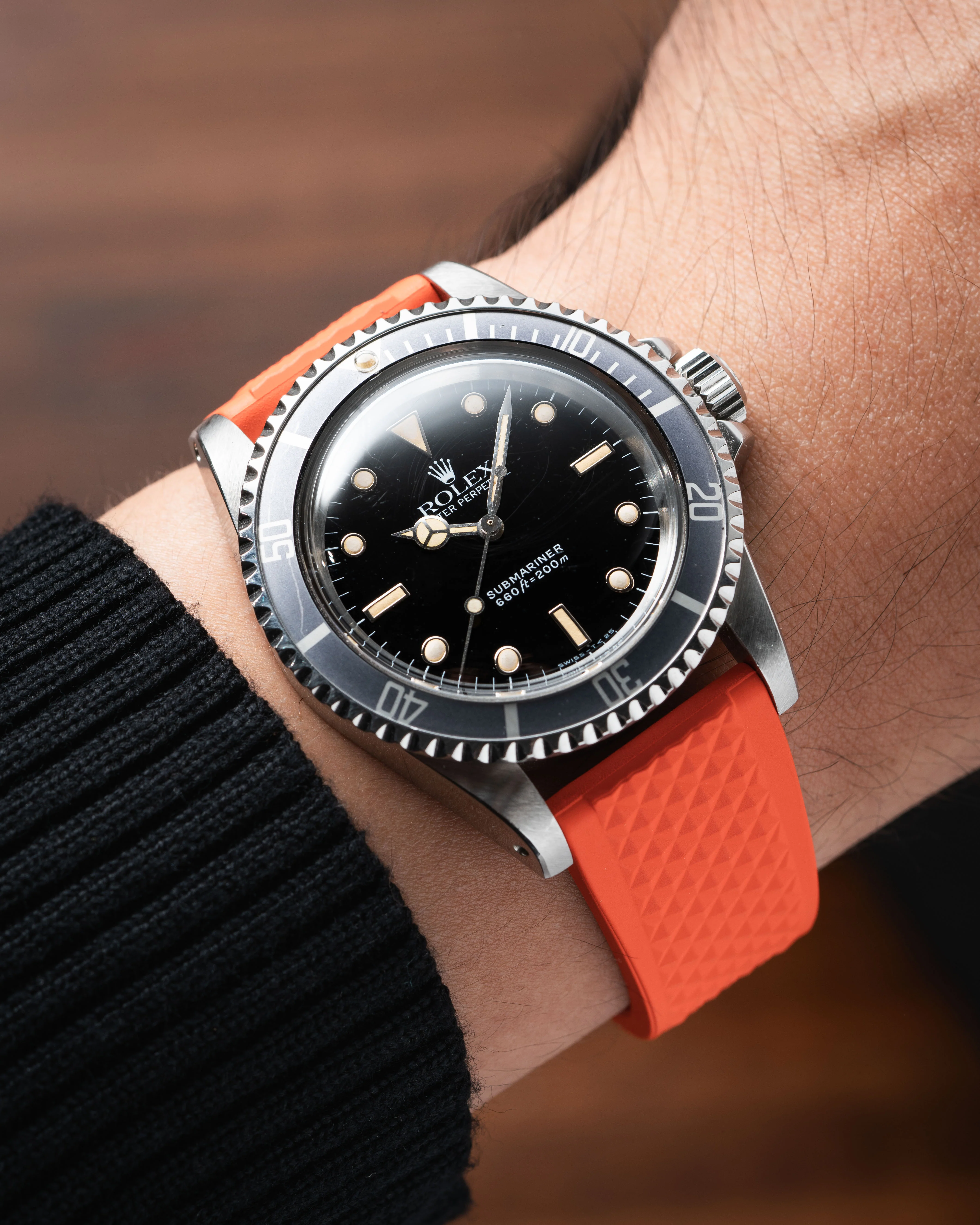 Orange Waffle CTS Rubber Strap - Image 4
