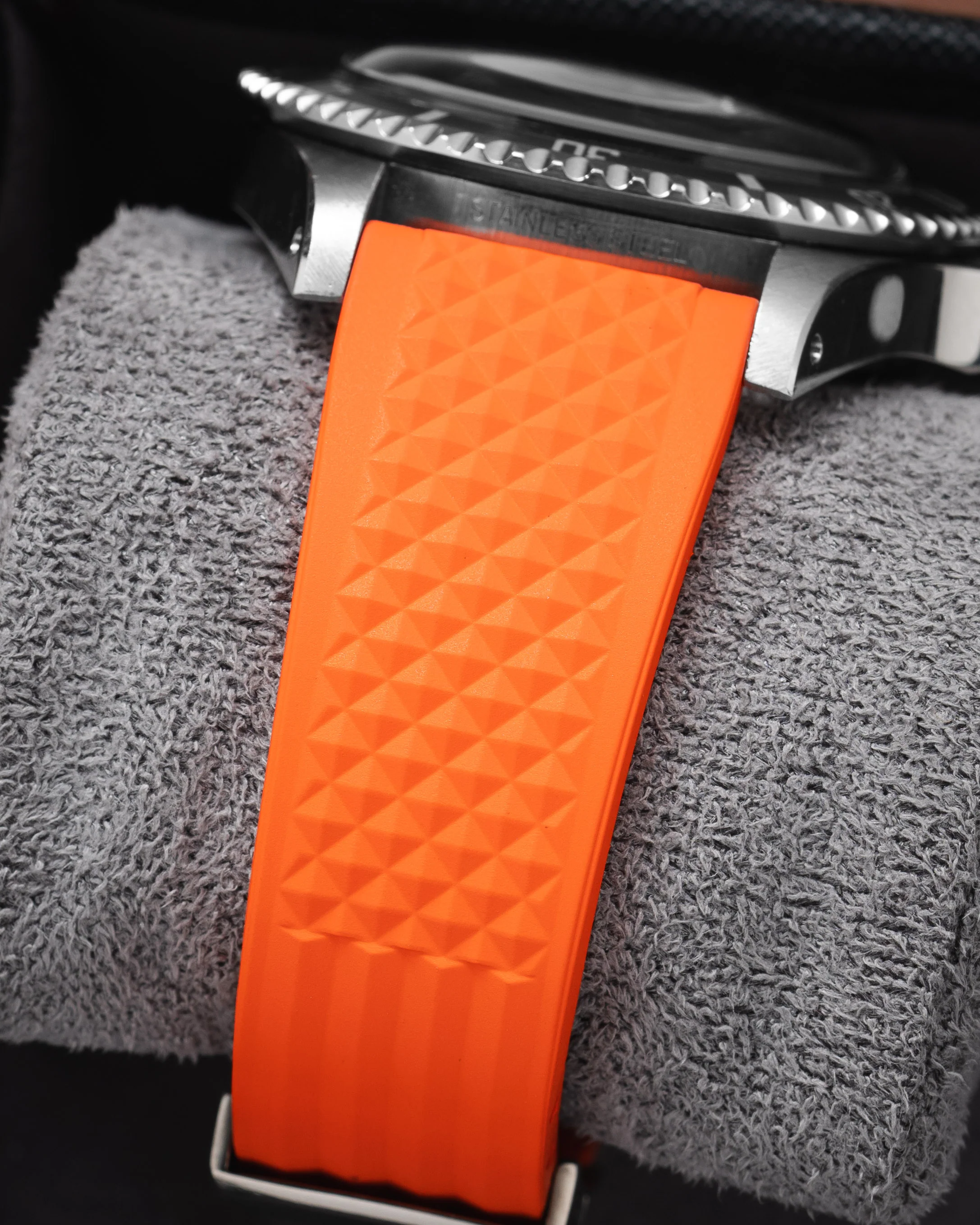 Orange Waffle CTS Rubber Strap - Image 8