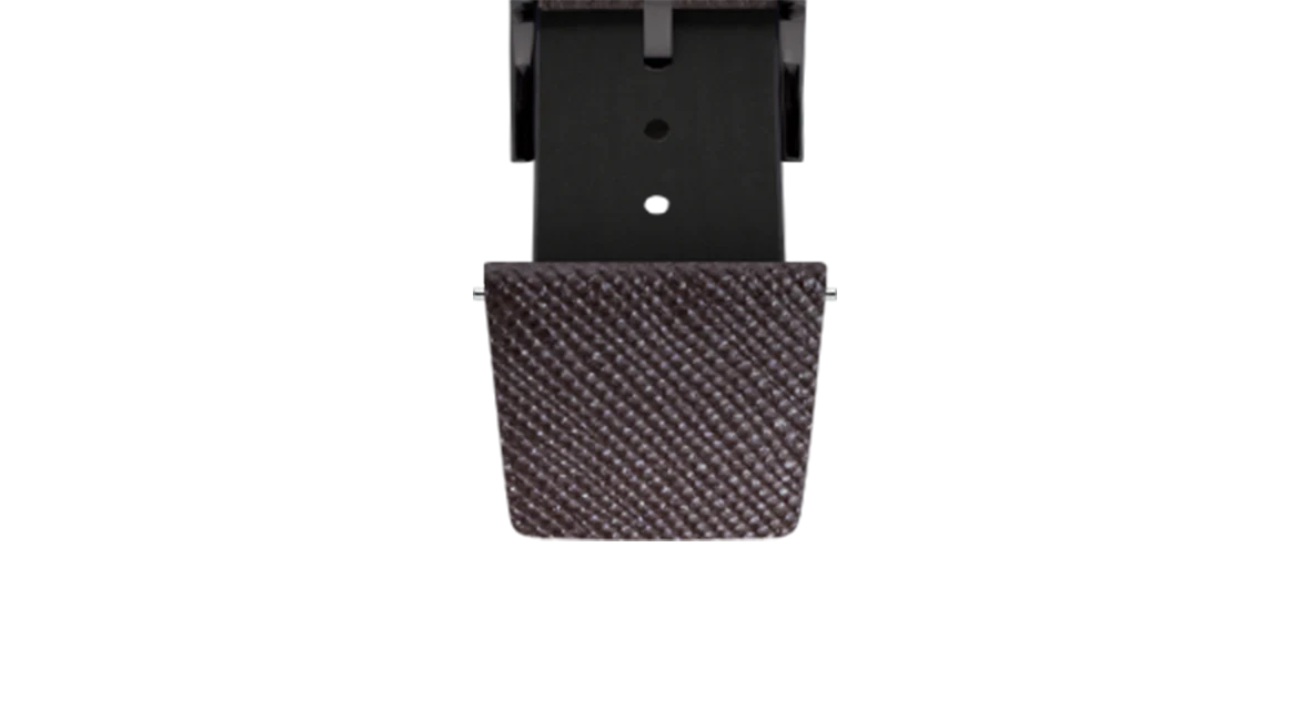 Overstock: Dark Brown Saffiano Stitchless Strap - Image 6