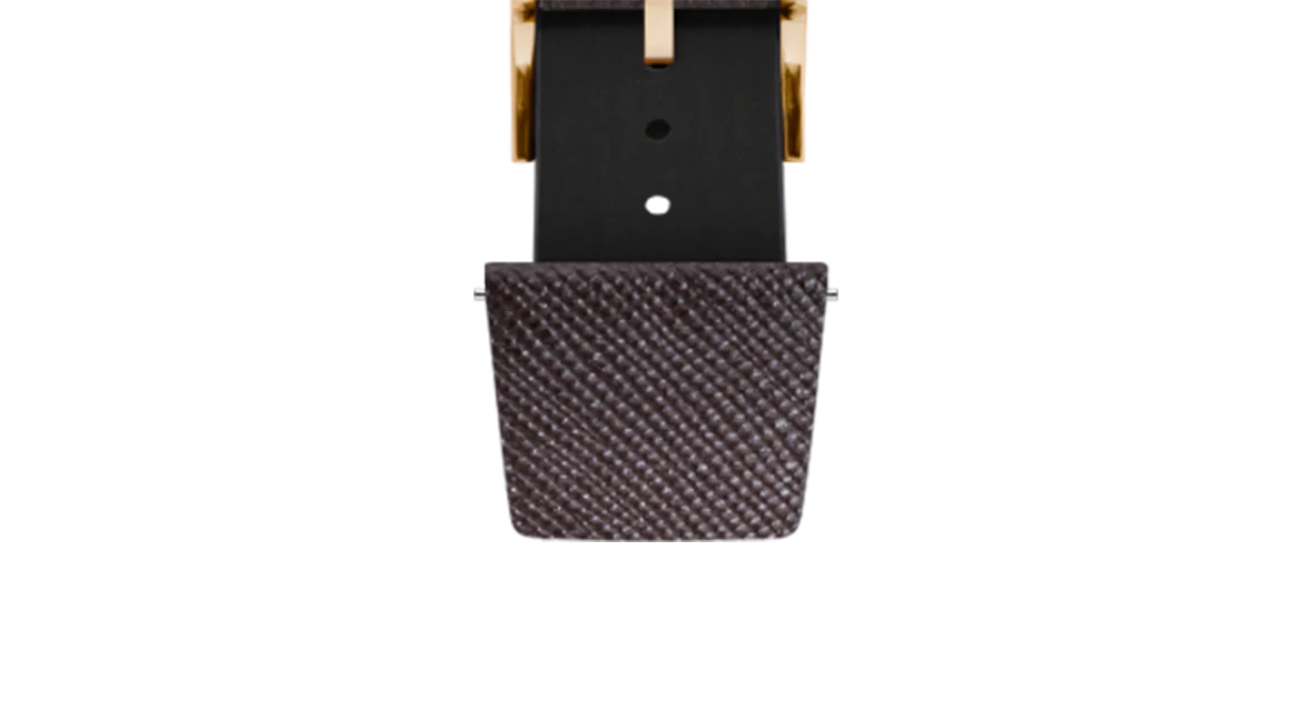 Overstock: Dark Brown Saffiano Stitchless Strap - Image 8