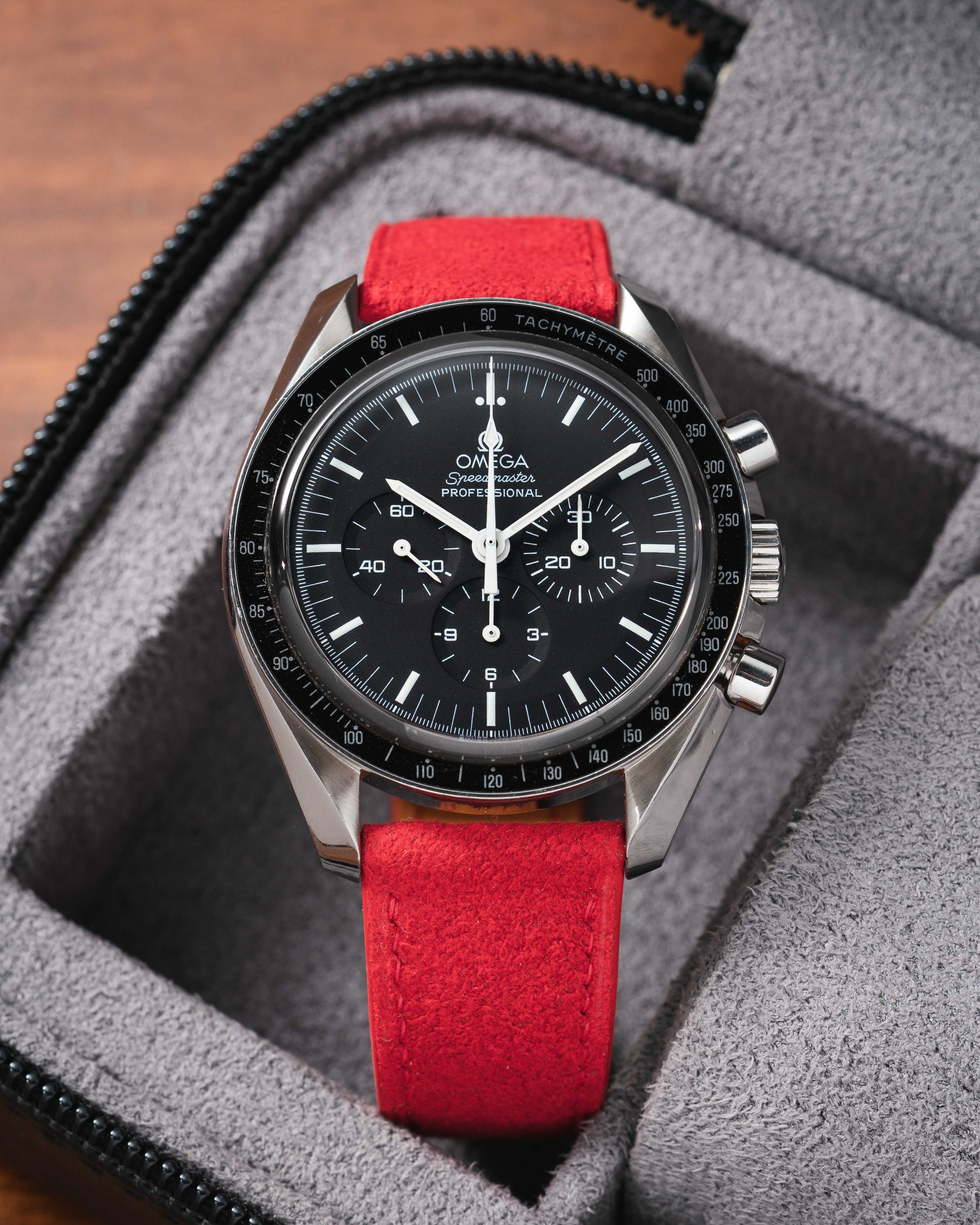 Overstock: Red Alcantara Slim Strap - Image 4