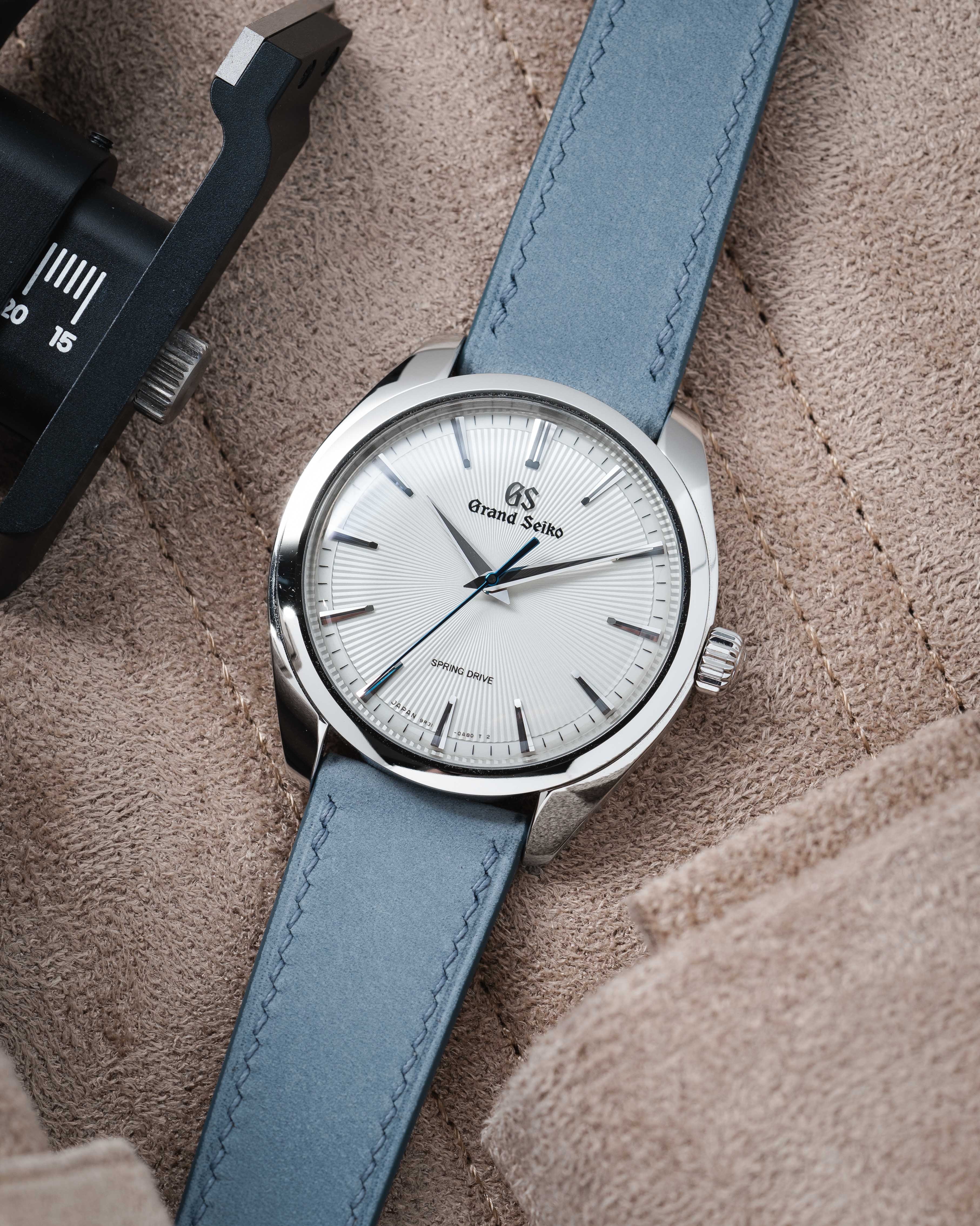 Pastel Blue Nubuck Slim Strap - Image 3