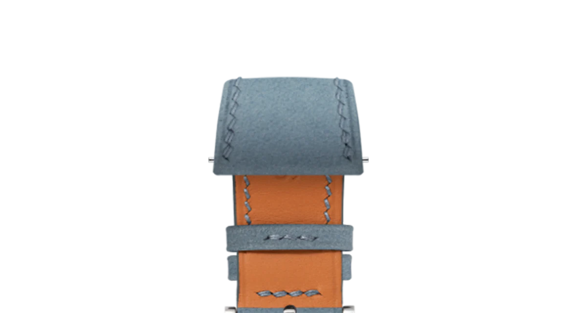 Pastel Blue Nubuck Slim Strap - Image 5