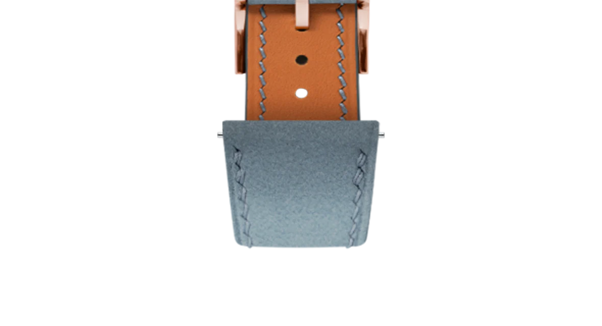 Pastel Blue Nubuck Slim Strap - Image 8