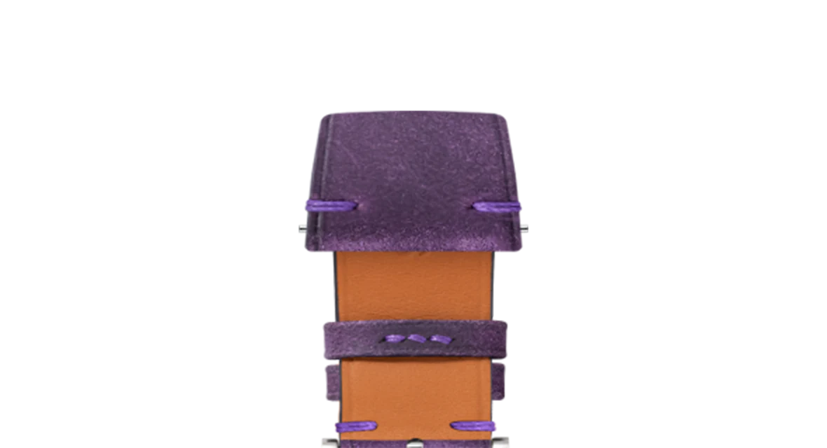 Overstock: Purple Crazy Horse Side-Stitch Strap - Image 4