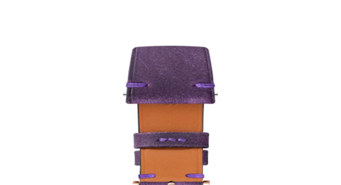 Overstock: Purple Crazy Horse Side-Stitch Strap - Image 6