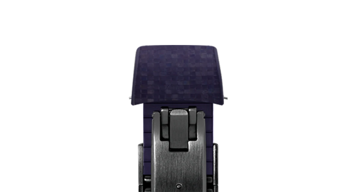 Purple Curved CTS Rubber Strap for MB&F MAD1 - Image 13