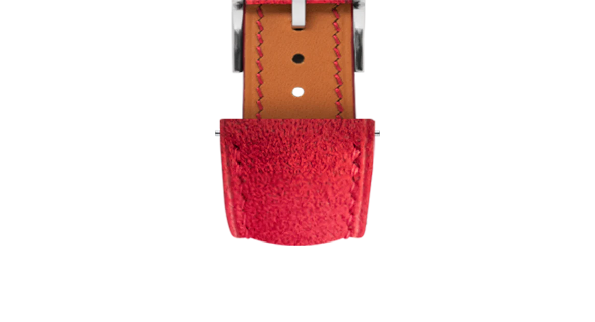 Red Alcantara Signature Strap - Image 4