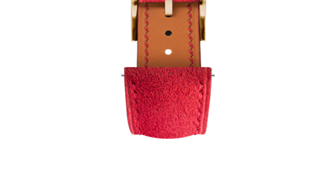 Red Alcantara Signature Strap - Image 9