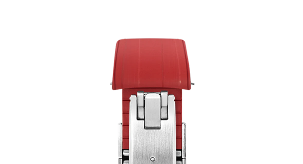 Red CTS Rubber Strap for Rolex Submariner 41mm - Image 6