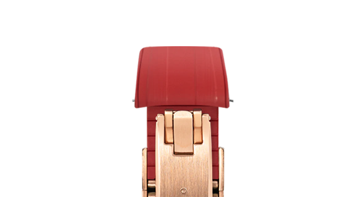 Red CTS Rubber Strap for Rolex Submariner 41mm - Image 8