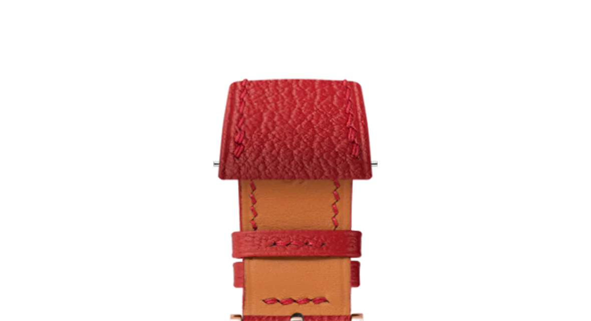 Red Chevre Slim Strap - Image 7