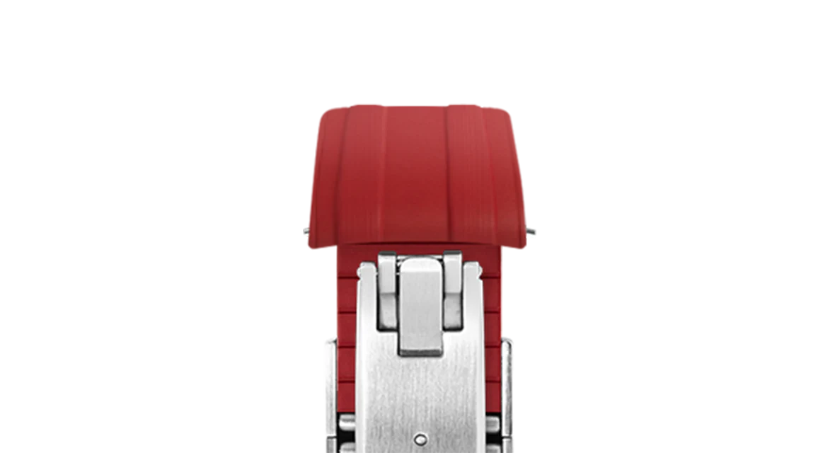 Red CTS Rubber Strap for Omega Speedmaster & Swatch MoonSwatch - Image 11