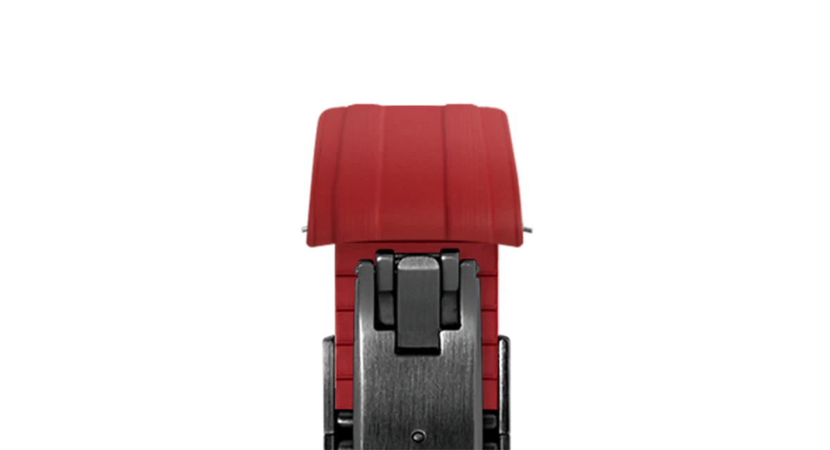 Red CTS Rubber Strap for Omega Speedmaster & Swatch MoonSwatch - Image 9