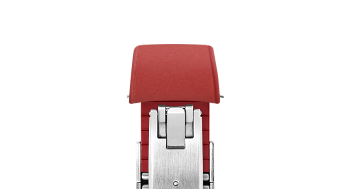 Red Curved CTS Rubber Strap - Image 6