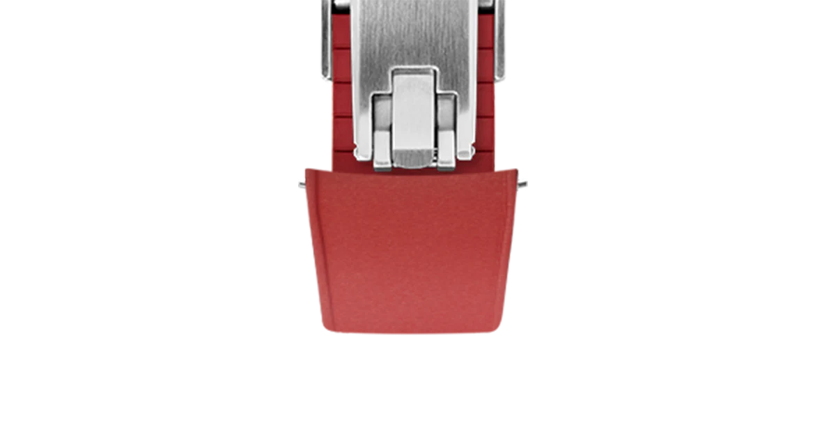 Red Curved CTS Rubber Strap - Image 7
