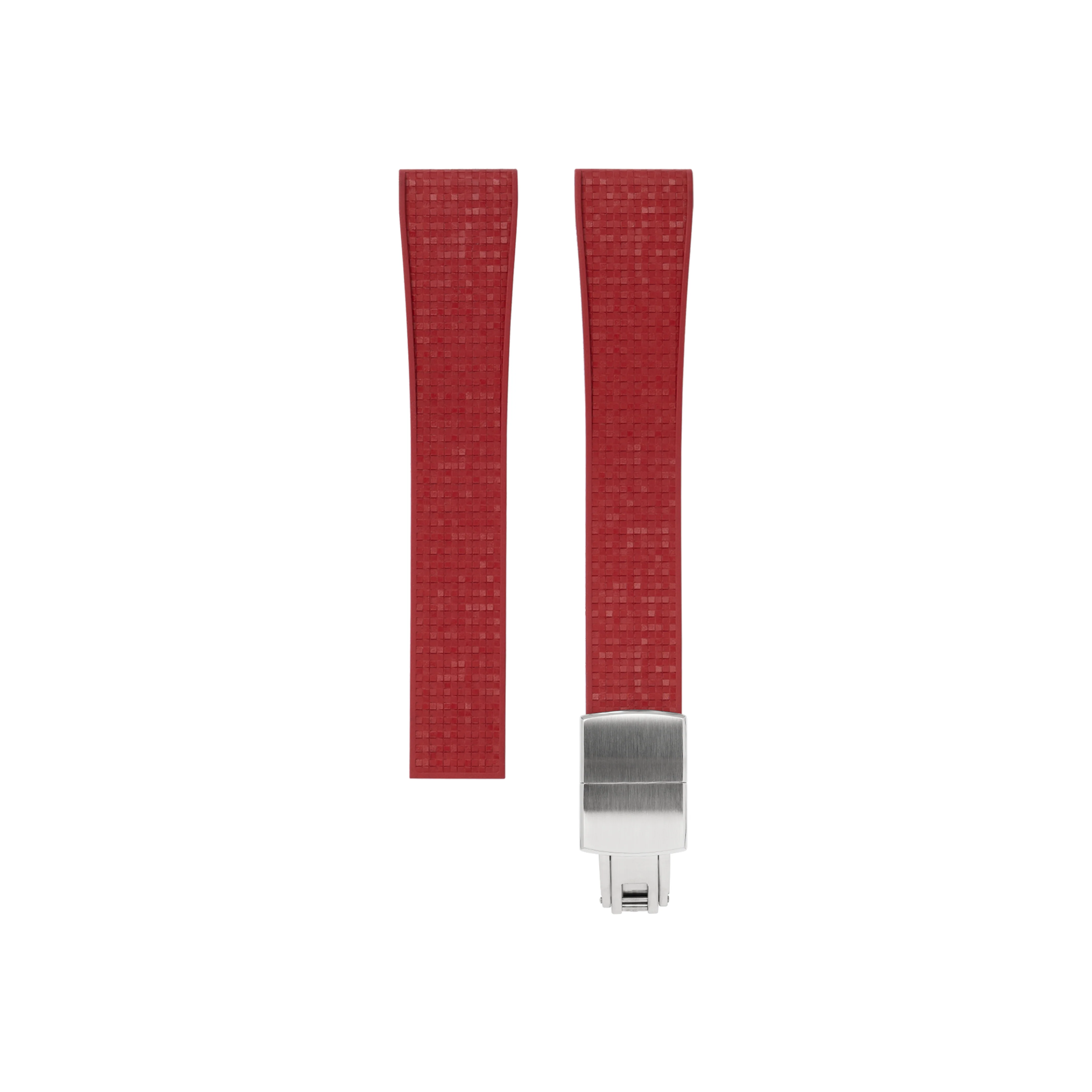 Red Mosaic CTS Rubber Strap