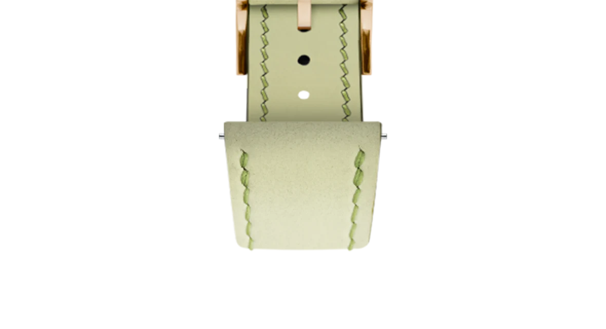 Sage Green Rubberised Leather (Smooth) Slim Strap - Image 13