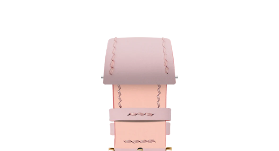 Sakura Pink Rubberised Leather (Smooth) Slim Strap - Image 10