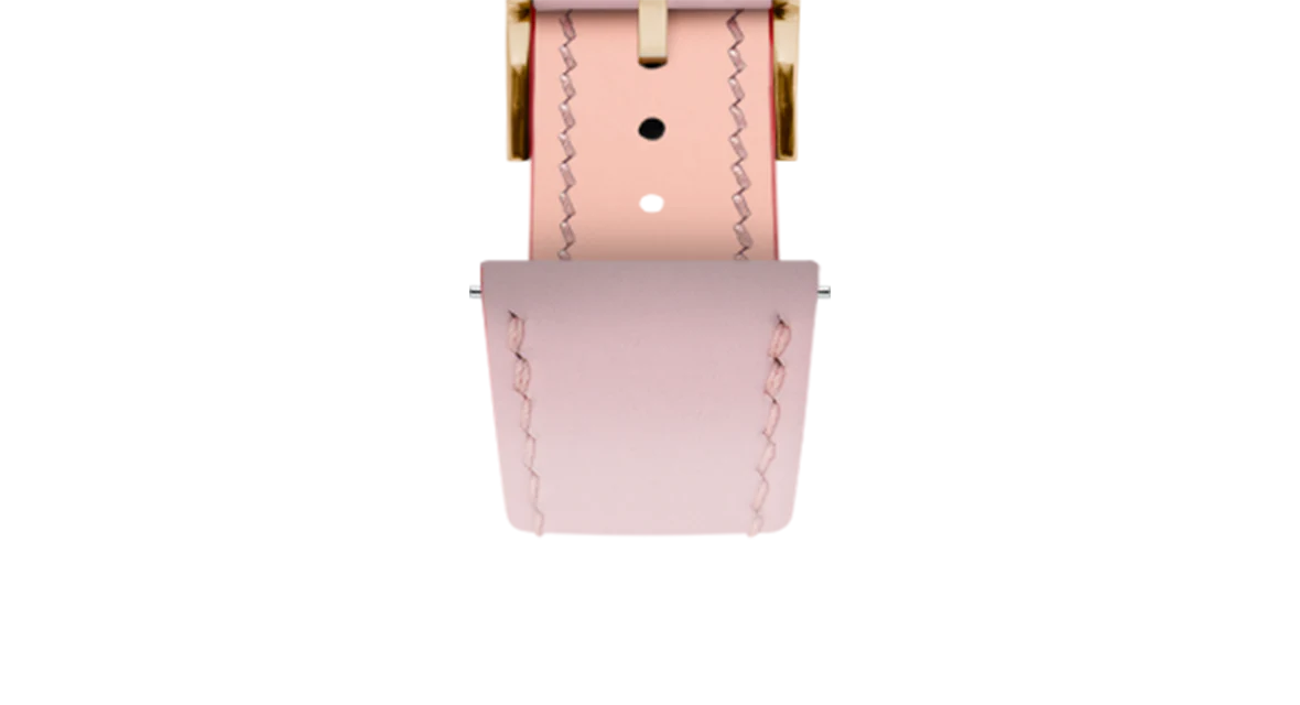 Sakura Pink Rubberised Leather (Smooth) Slim Strap - Image 11