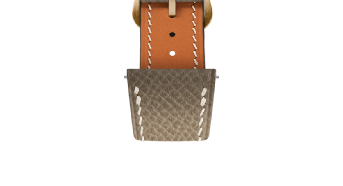 Taupe Epsom Strap for Cartier Tank - Image 10
