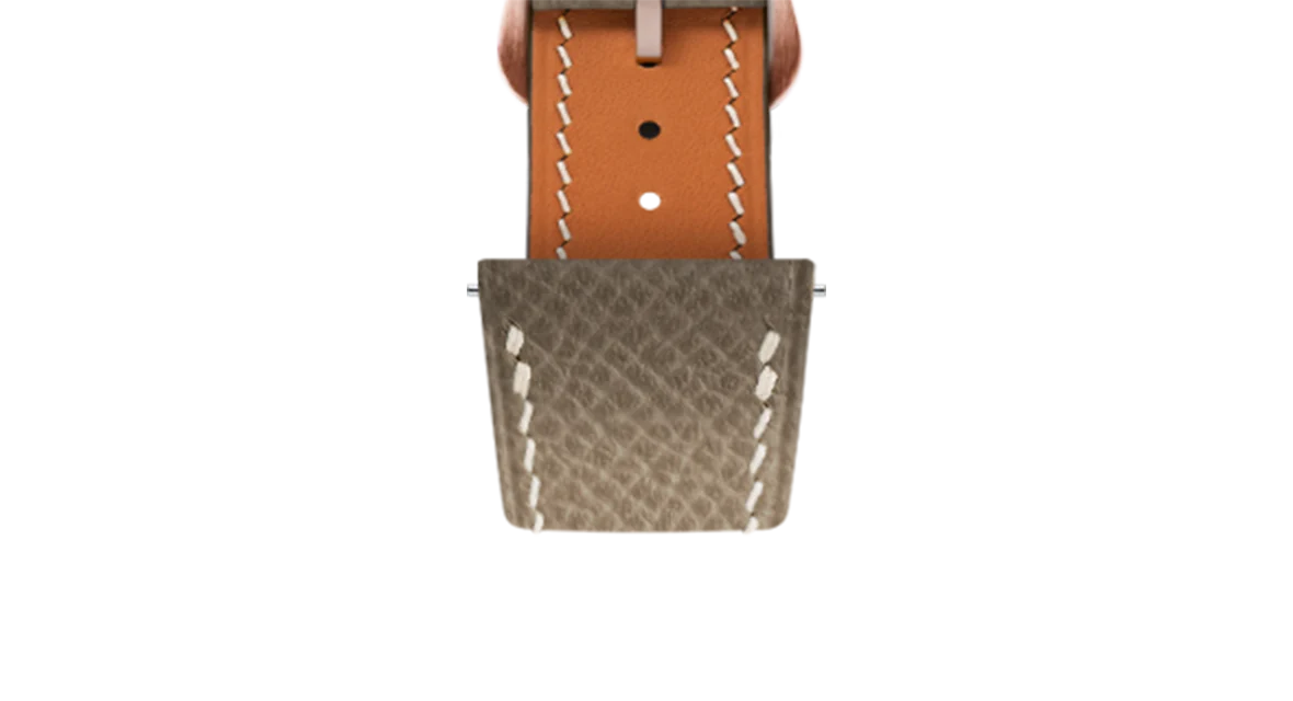 Taupe Epsom Strap for Cartier Tank - Image 8