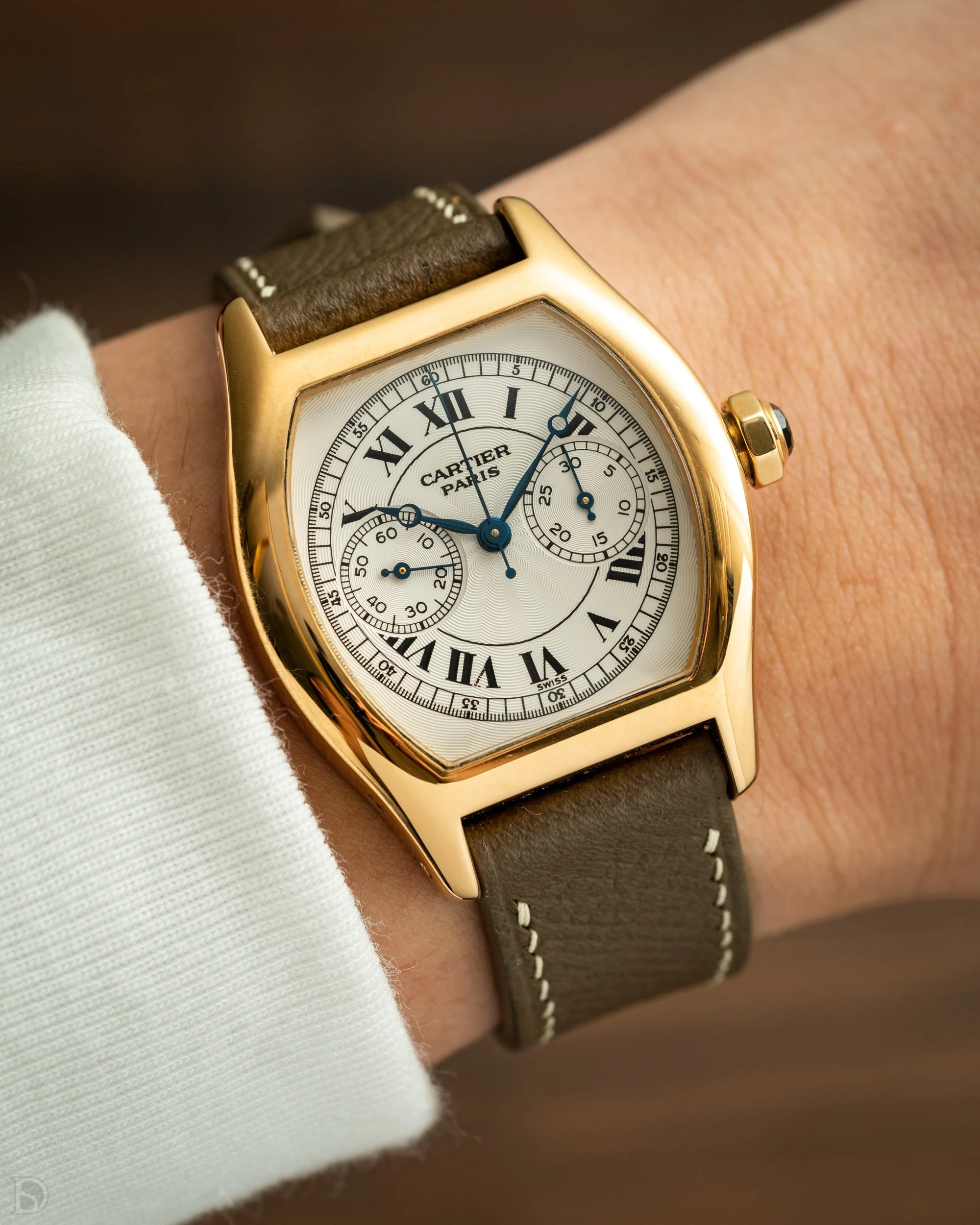 Taupe Epsom Slim Strap - Image 4