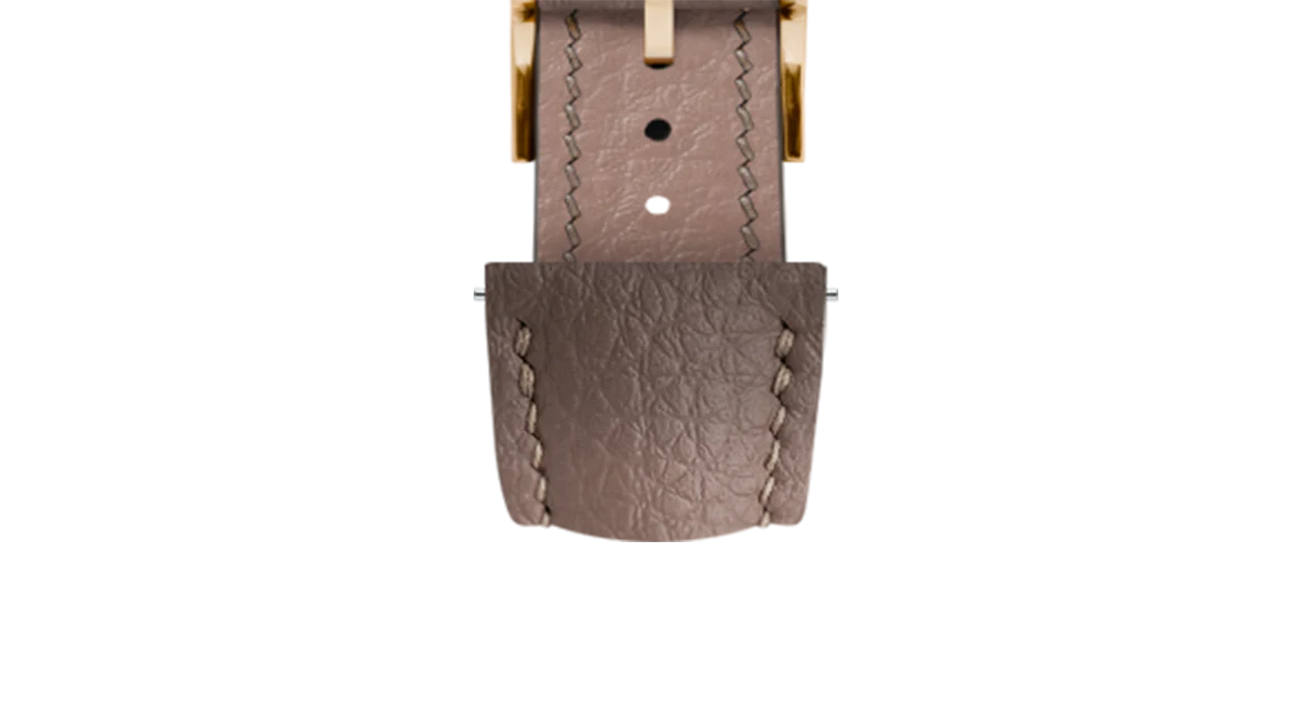 Taupe Rubberised Leather (Togo) Signature Strap - Image 10