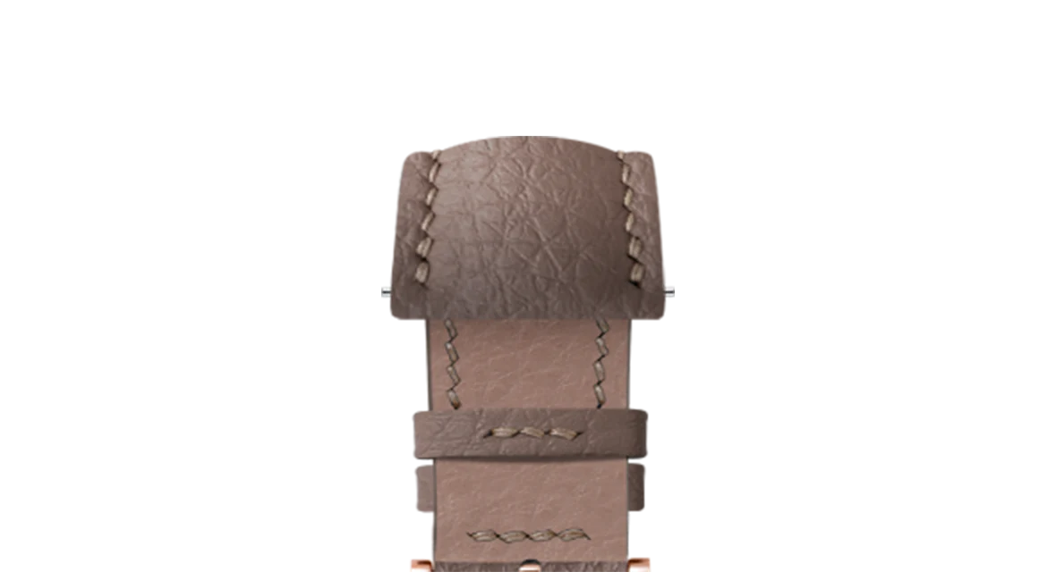 Taupe Rubberised Leather (Togo) Signature Strap - Image 7