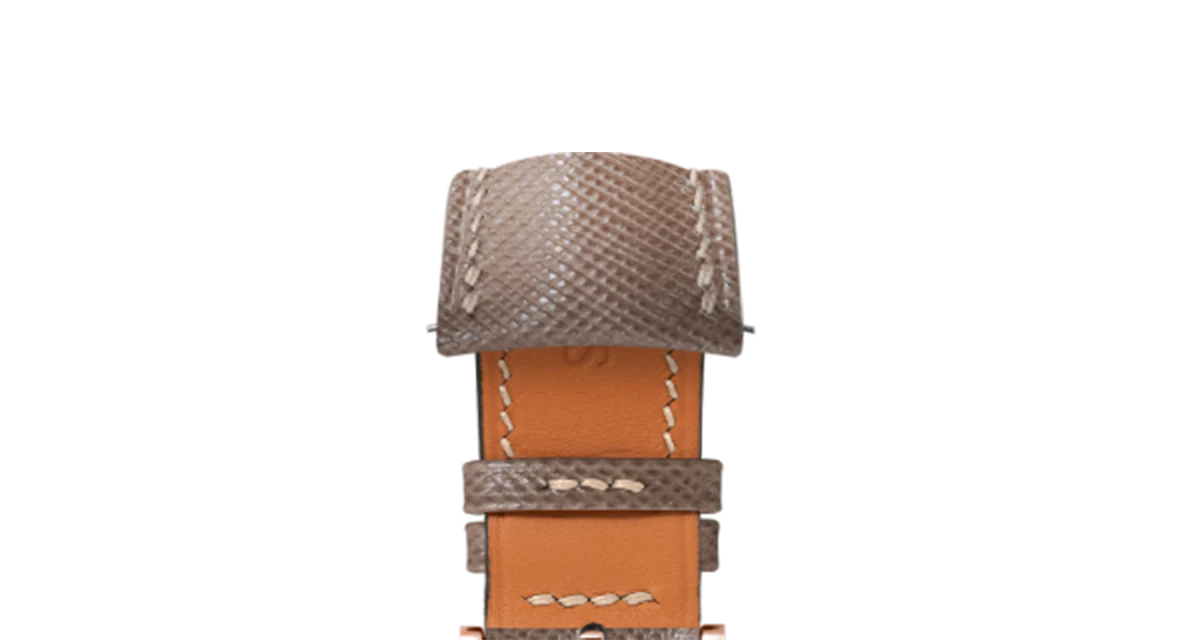 Taupe Saffiano Signature (Curved) Strap - Image 10