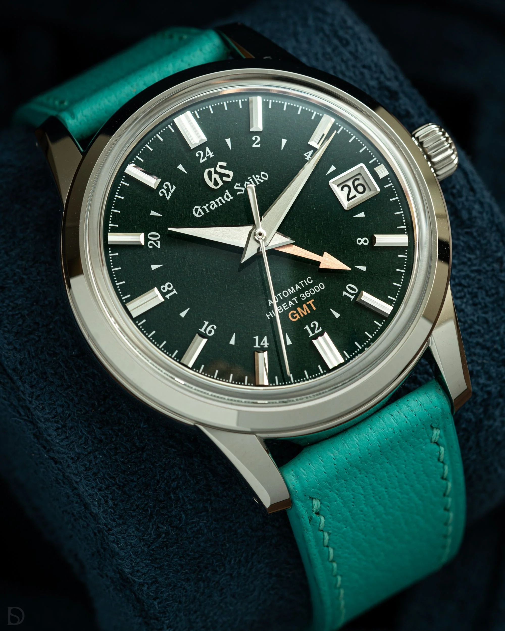 Overstock: Turquoise Chevre Slim Strap - Image 3