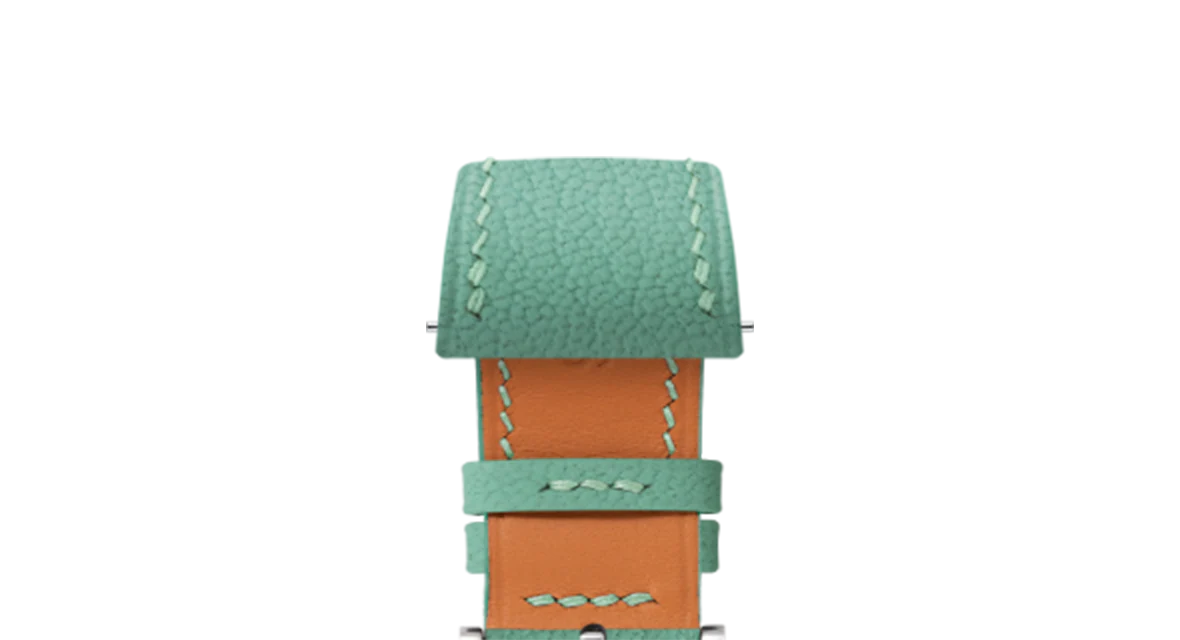 Overstock: Turquoise Chevre Slim Strap - Image 4