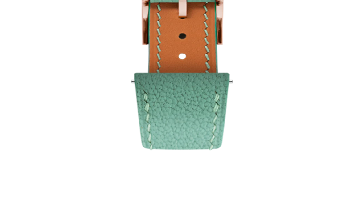 Overstock: Turquoise Chevre Slim Strap - Image 7