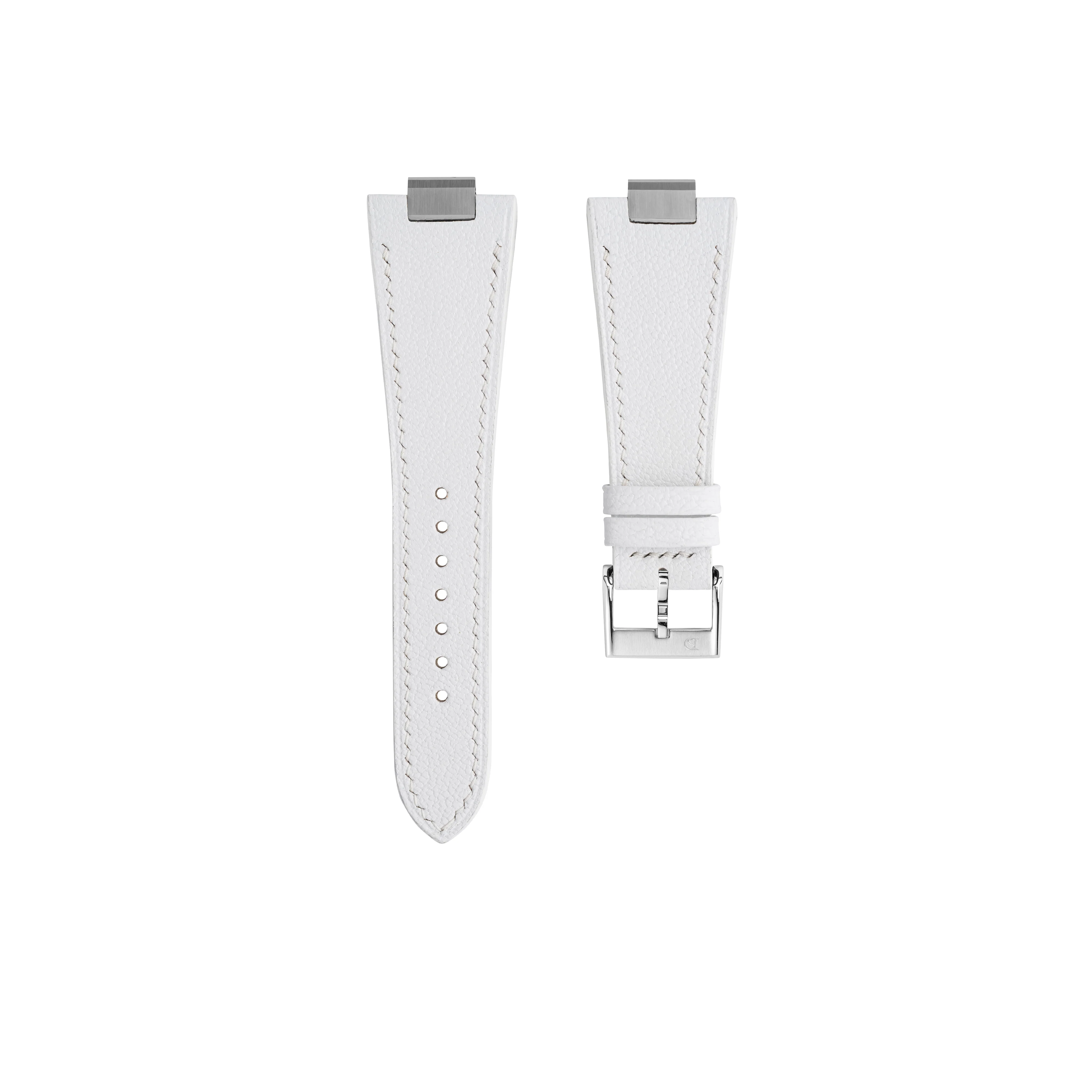 White Chevre Strap for Tissot PRX - Image 5