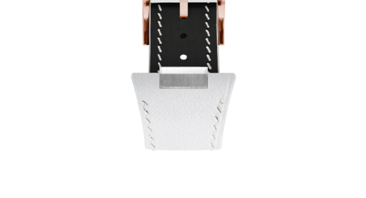 White Chevre Strap for Tissot PRX - Image 9